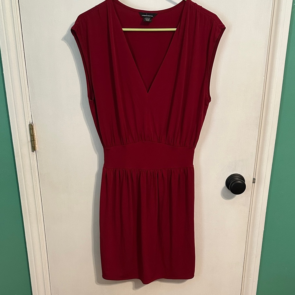 0215 Women’s Moda International Rich Red Mini Dress size small
